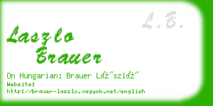 laszlo brauer business card